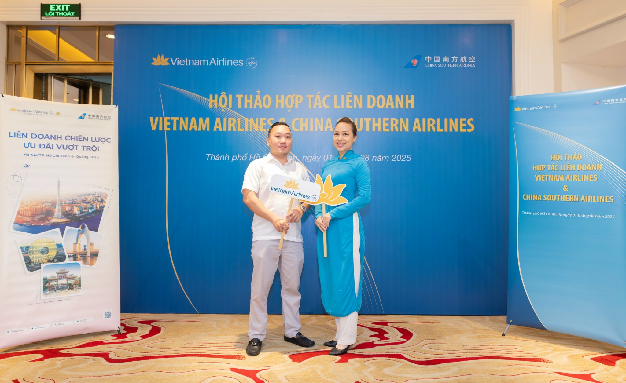Đại diện Nam Thanh tại sự kiện li&ecirc;n doanh Vietnam Airlines & China Southern Airlines