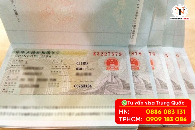 C&aacute;c loại visa Trung Quốc phổ biến