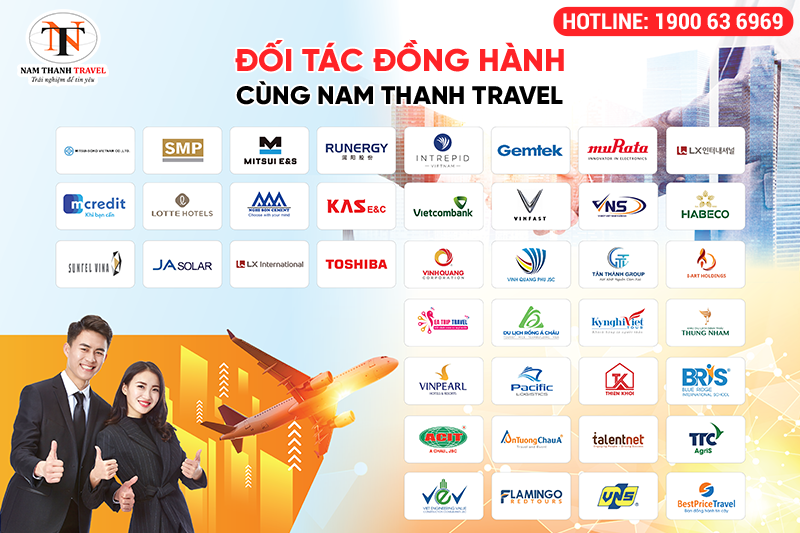 Một số đơn vị đối tác sử dụng dịch vụ vé máy bay doanh nghiệp của Nam Thanh Travel Một số đơn vị đối tác sử dụng dịch vụ vé máy bay doanh nghiệp của Nam Thanh Travel